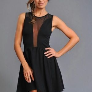 For Love and Lemons Black Sheer Dress